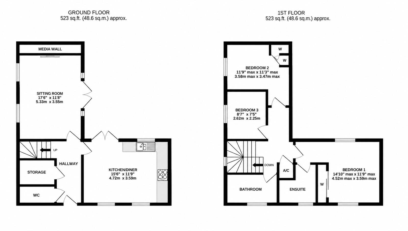 Downy Drive, Pineham, NN4 9FB floorplan