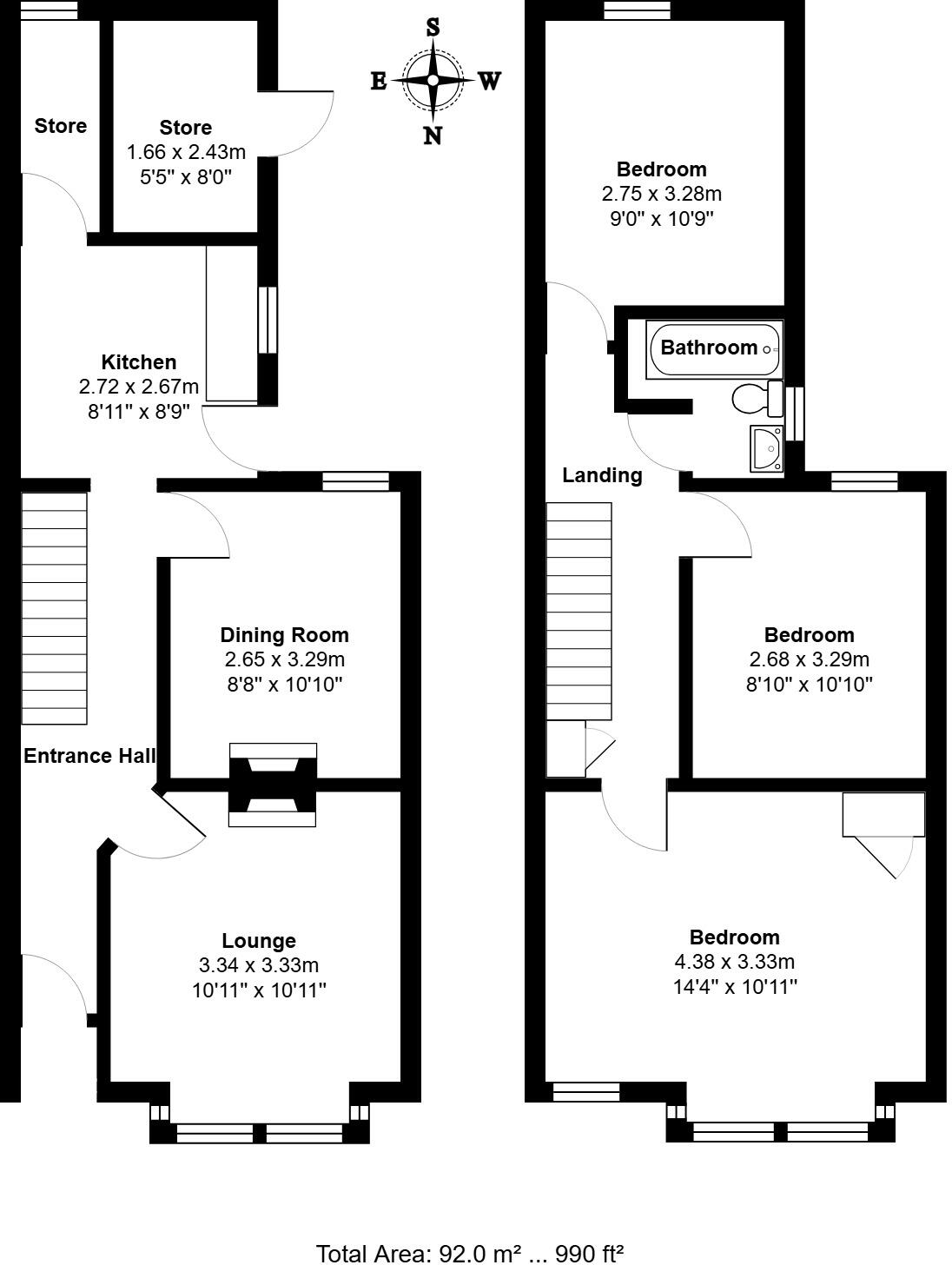 Finborough Road, Stowmarket, Suffolk, IP14 floorplan