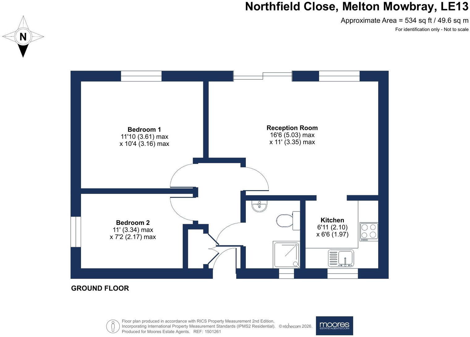 17, Northfield Close, Melton Mowbray floorplan