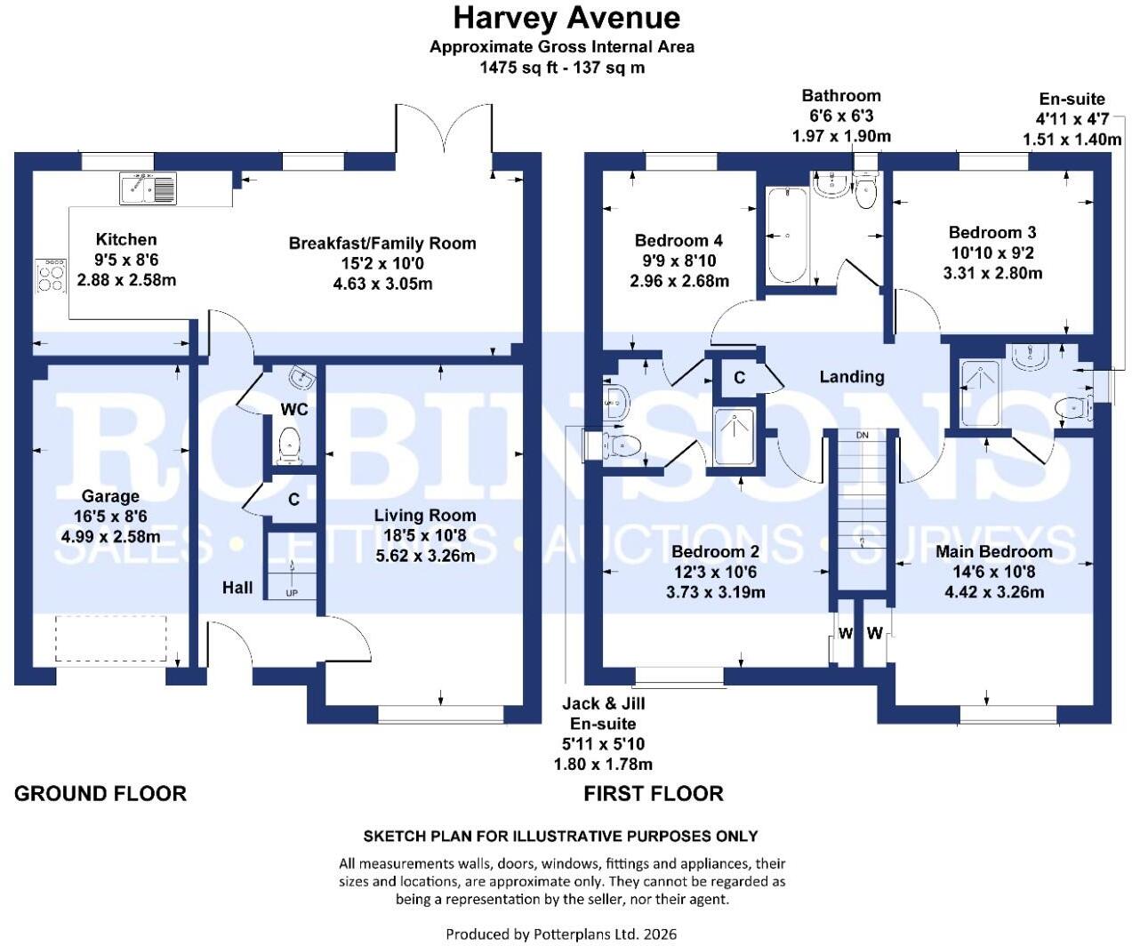 Harvey Avenue, Framwellgate Moor, Durham floorplan