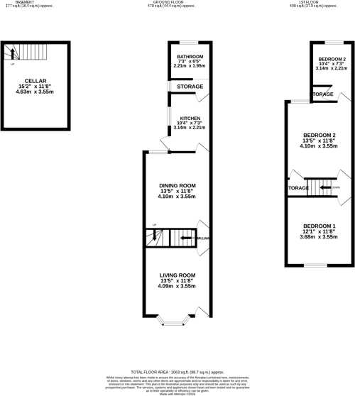 92. Goosebutt Court, Parkgate, Rotherham, South Yorkshire S62 6LG floorplan
