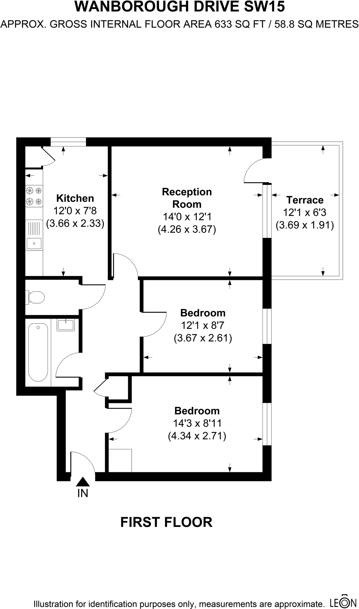 Wanborough Drive, London floorplan