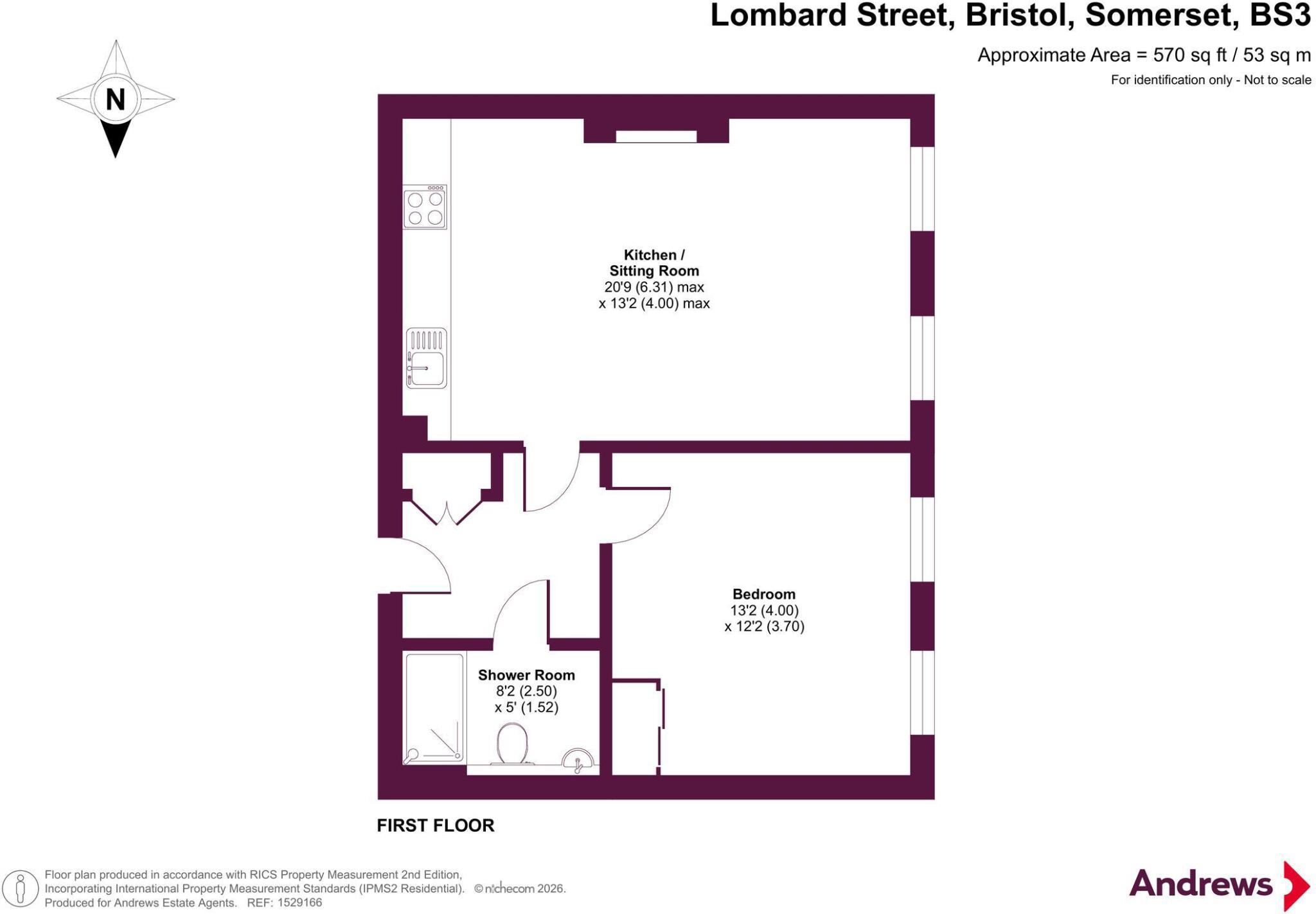 Lombard Street, Bristol, Somerset, BS3 floorplan