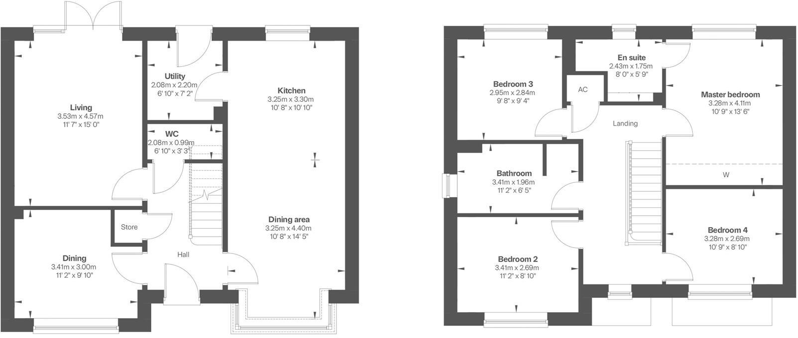 Plot 14, The Horne, Willow Rise, Bomere Heath, Shrewsbury SY4 3QR floorplan