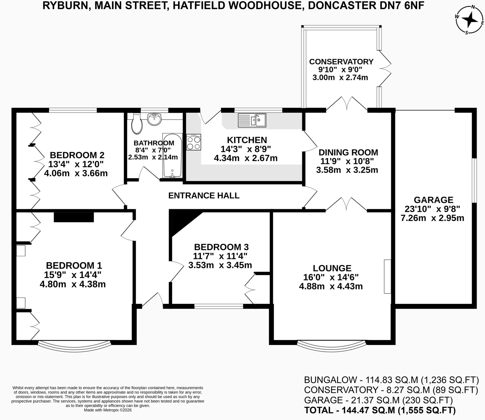Main Street, Hatfield Woodhouse floorplan