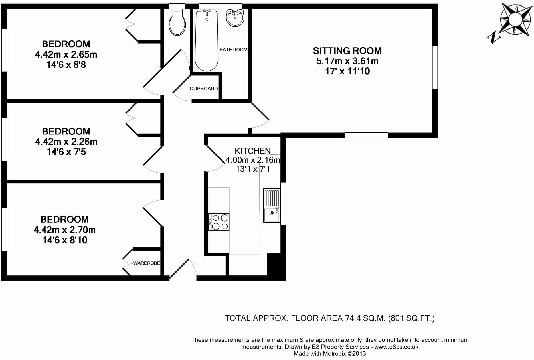 Girdlestone Close, Oxford, Oxfordshire, OX3 floorplan