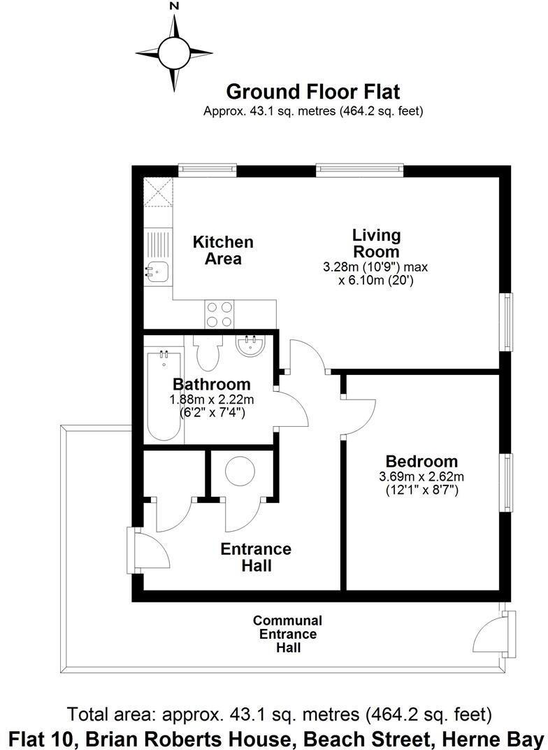 Brian Roberts House, Beach Street, Herne Bay floorplan