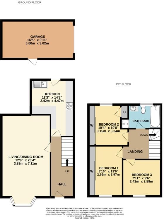 3, Clinton Road, Barnstaple, Devon, EX32 floorplan
