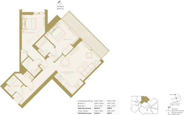 The Dumont, Albert Embankment, London, SE1 floorplan