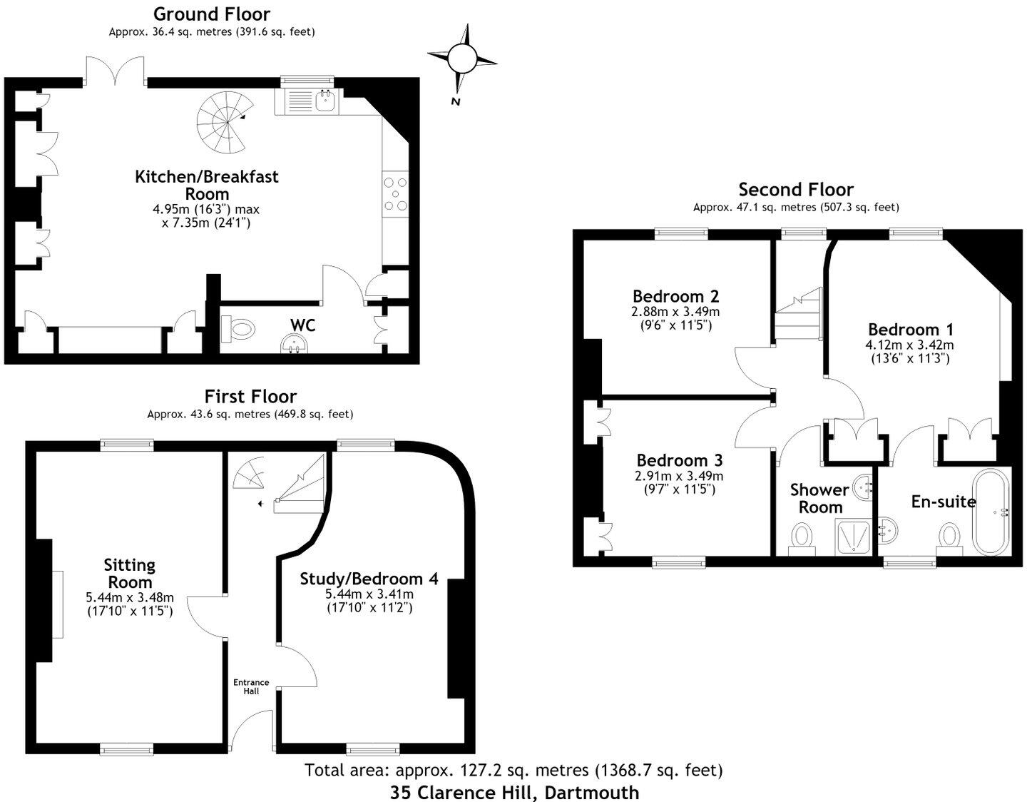 35, Clarence Hill, Dartmouth floorplan