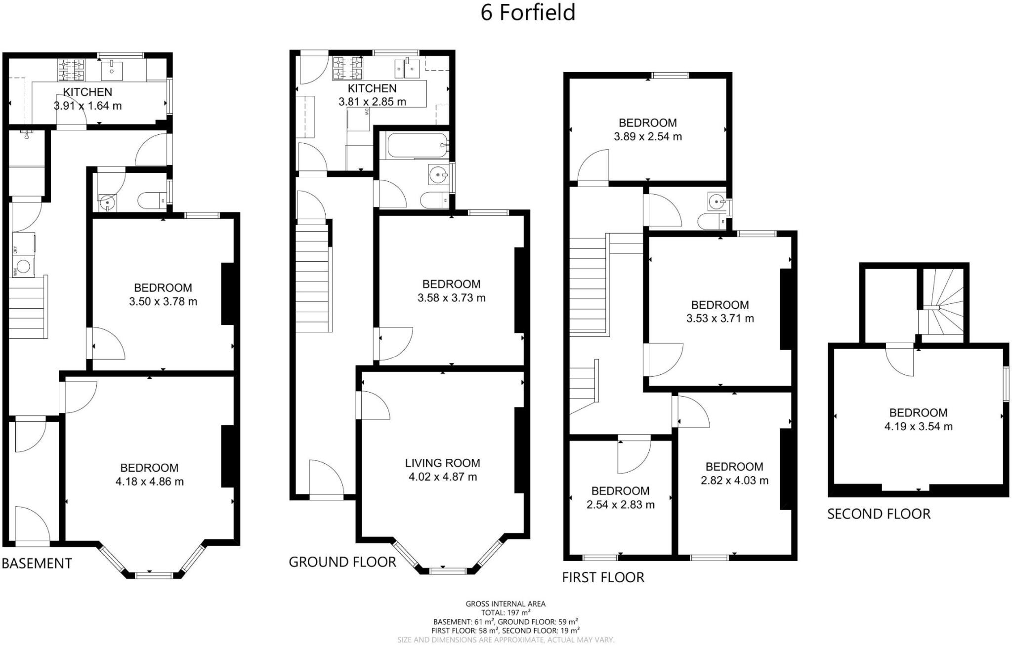 6 Forfield Place, CV31 1HG floorplan