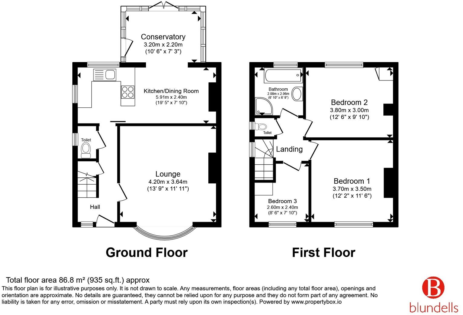 Long Lane, Worrall, Sheffield, South Yorkshire, S35 floorplan