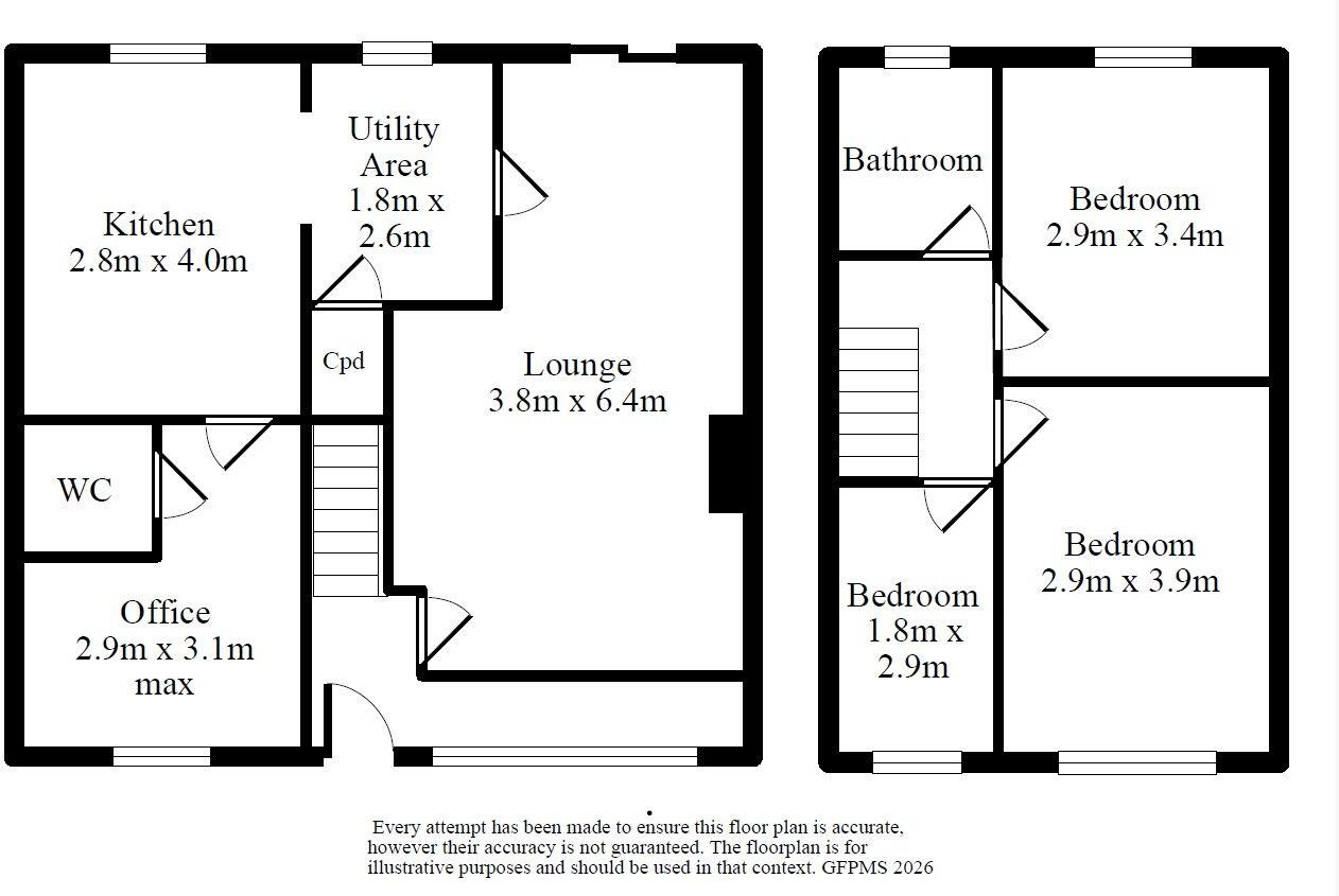 Branshaw Mount, Keighley, BD22 floorplan