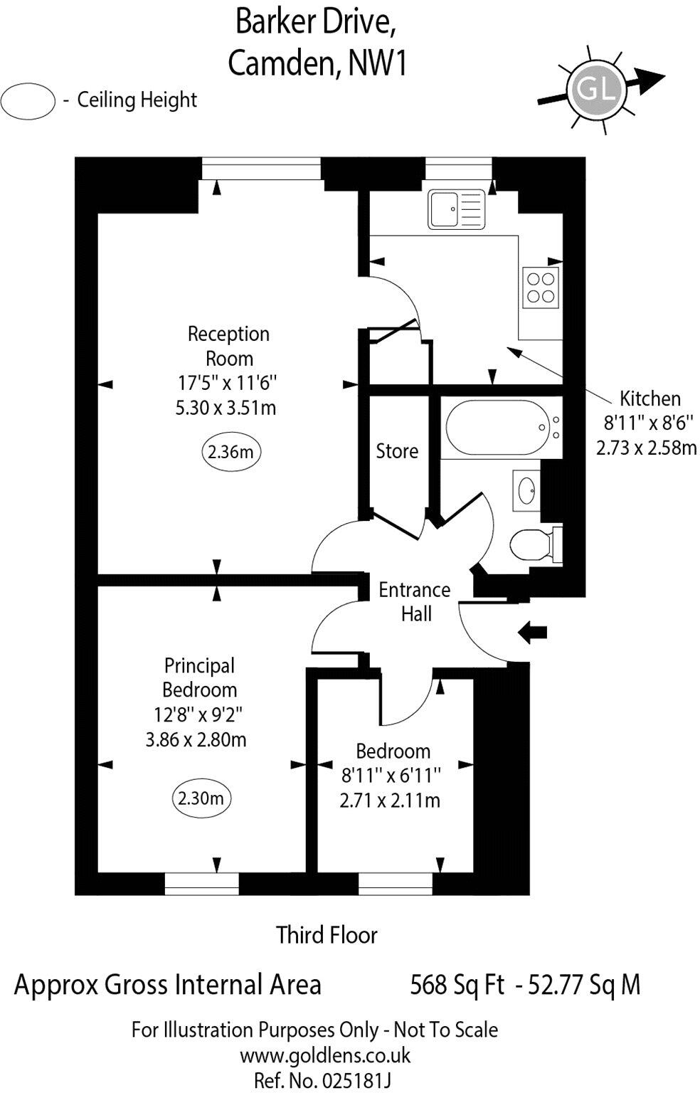 Barker Drive, Camden, London, NW1 floorplan