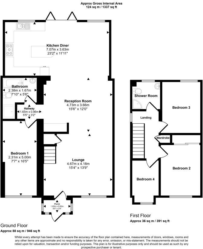 15 Middlesex Road, Mitcham, Surrey, CR4 1QP floorplan