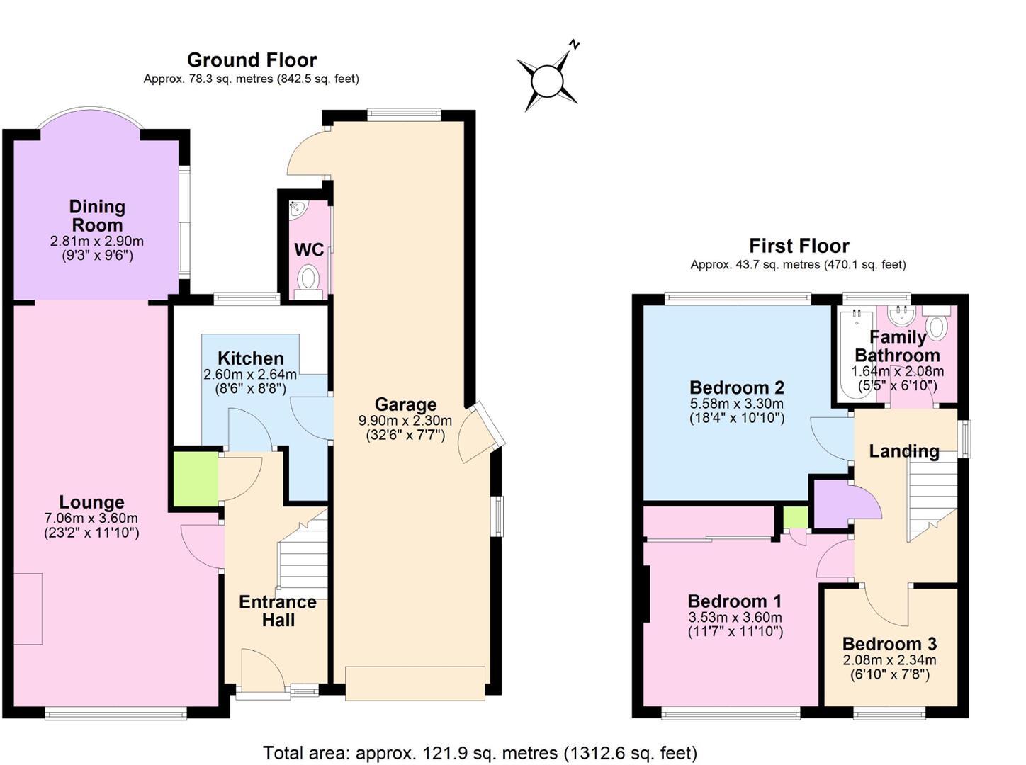 Priorsfield Road, Kenilworth floorplan