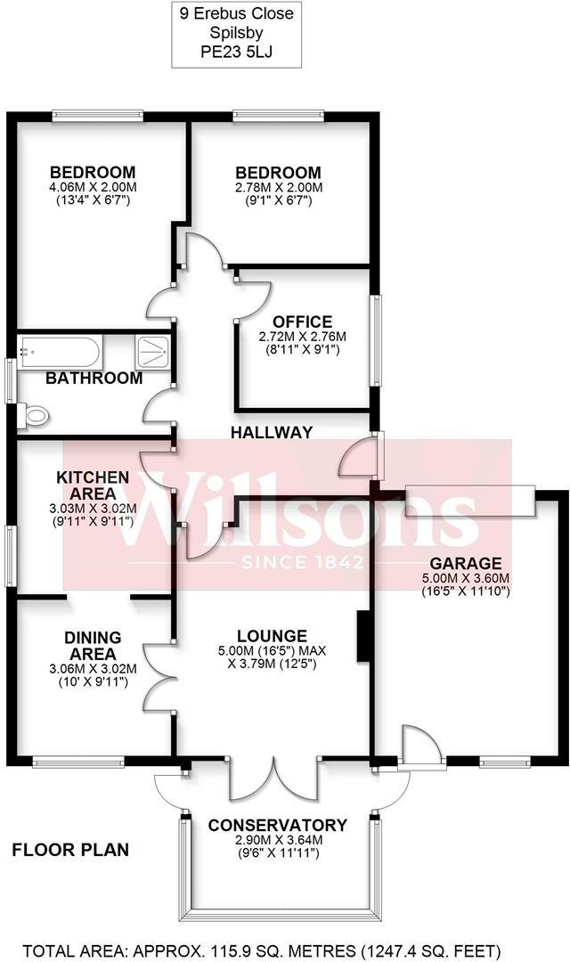 Erebus Close, Spilsby floorplan