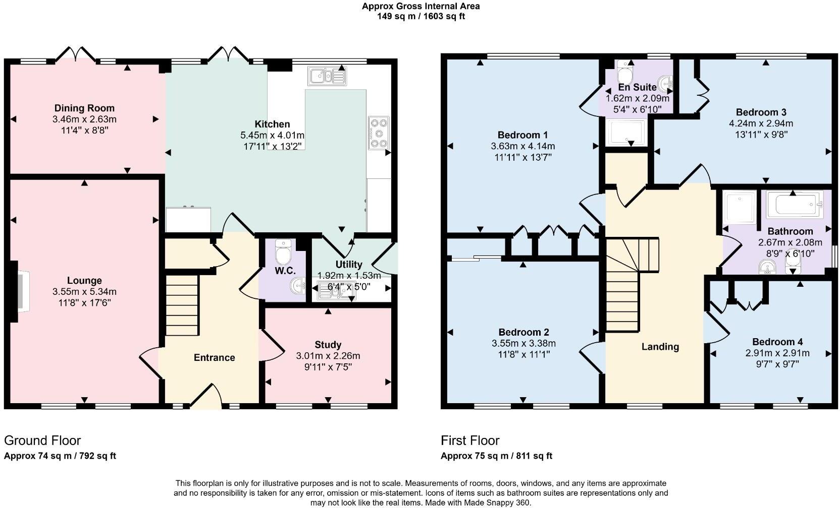 Bancroft Close, Wootton, Northampton floorplan
