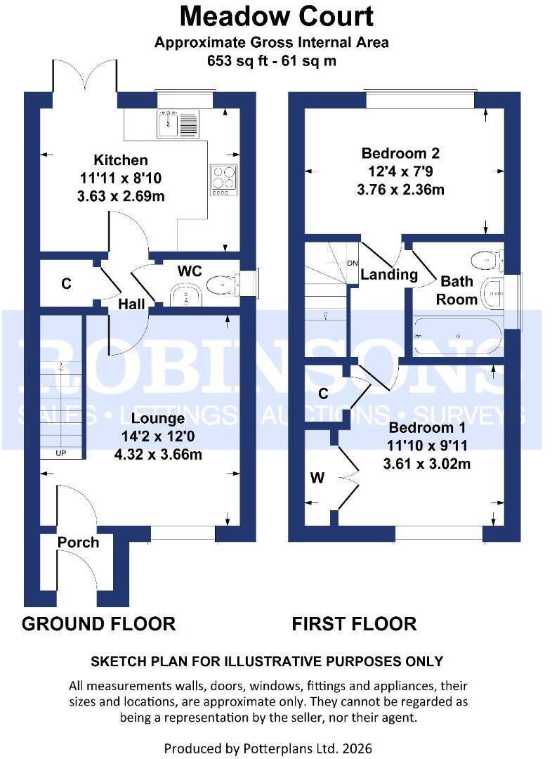 Meadow Court, Tow Law, Bishop Auckland floorplan