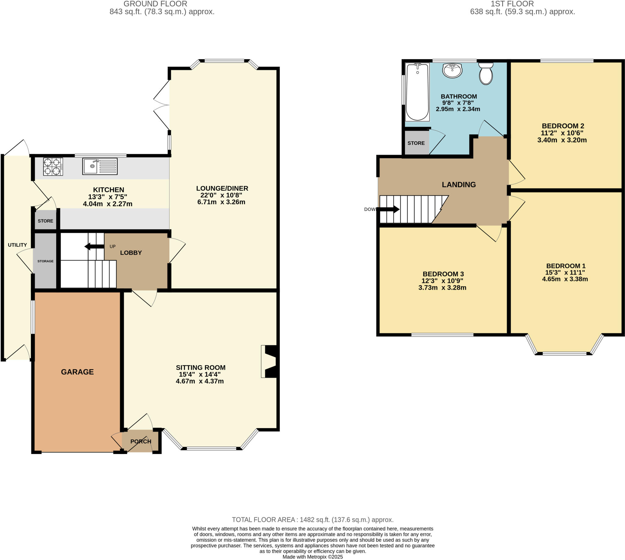 Mountgrace Road, Luton, Bedfordshire, LU2 floorplan