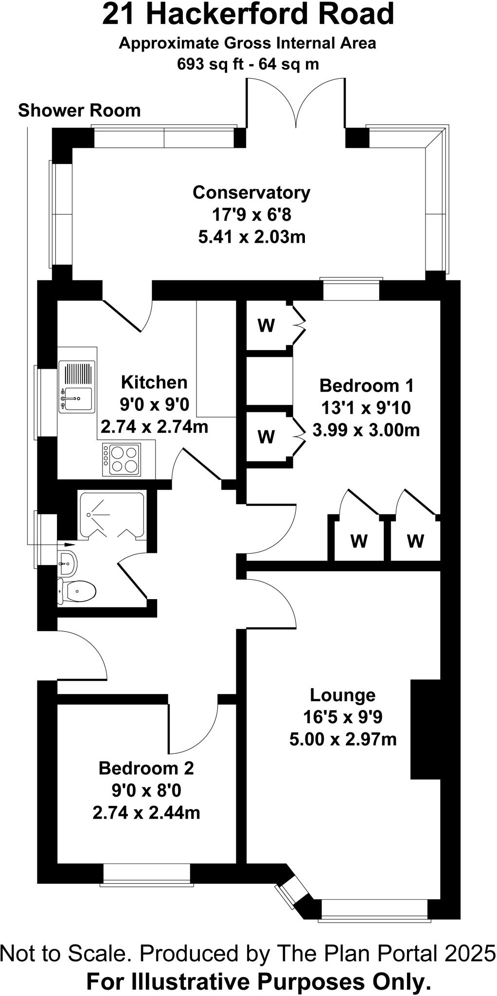 Hackerford Road, Cardiff, CF23 floorplan