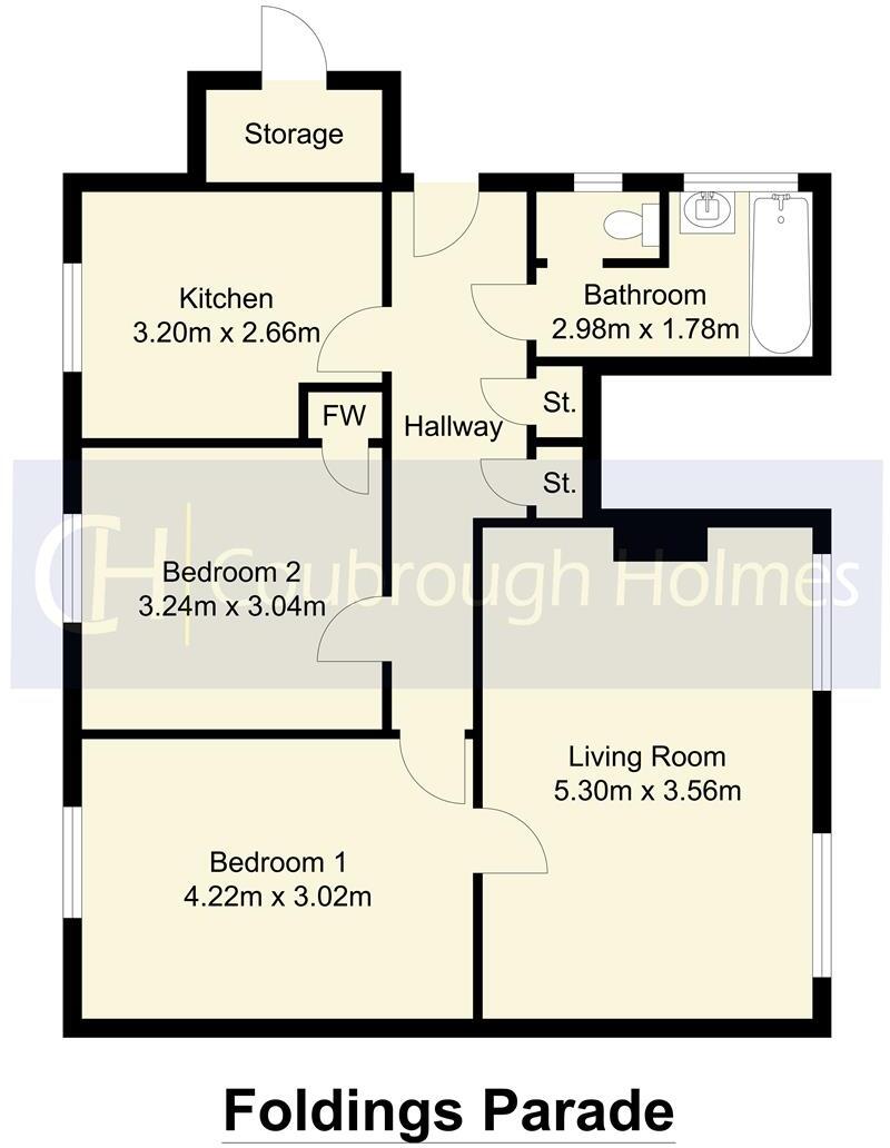Foldings Parade, Scholes, Cleckheaton floorplan