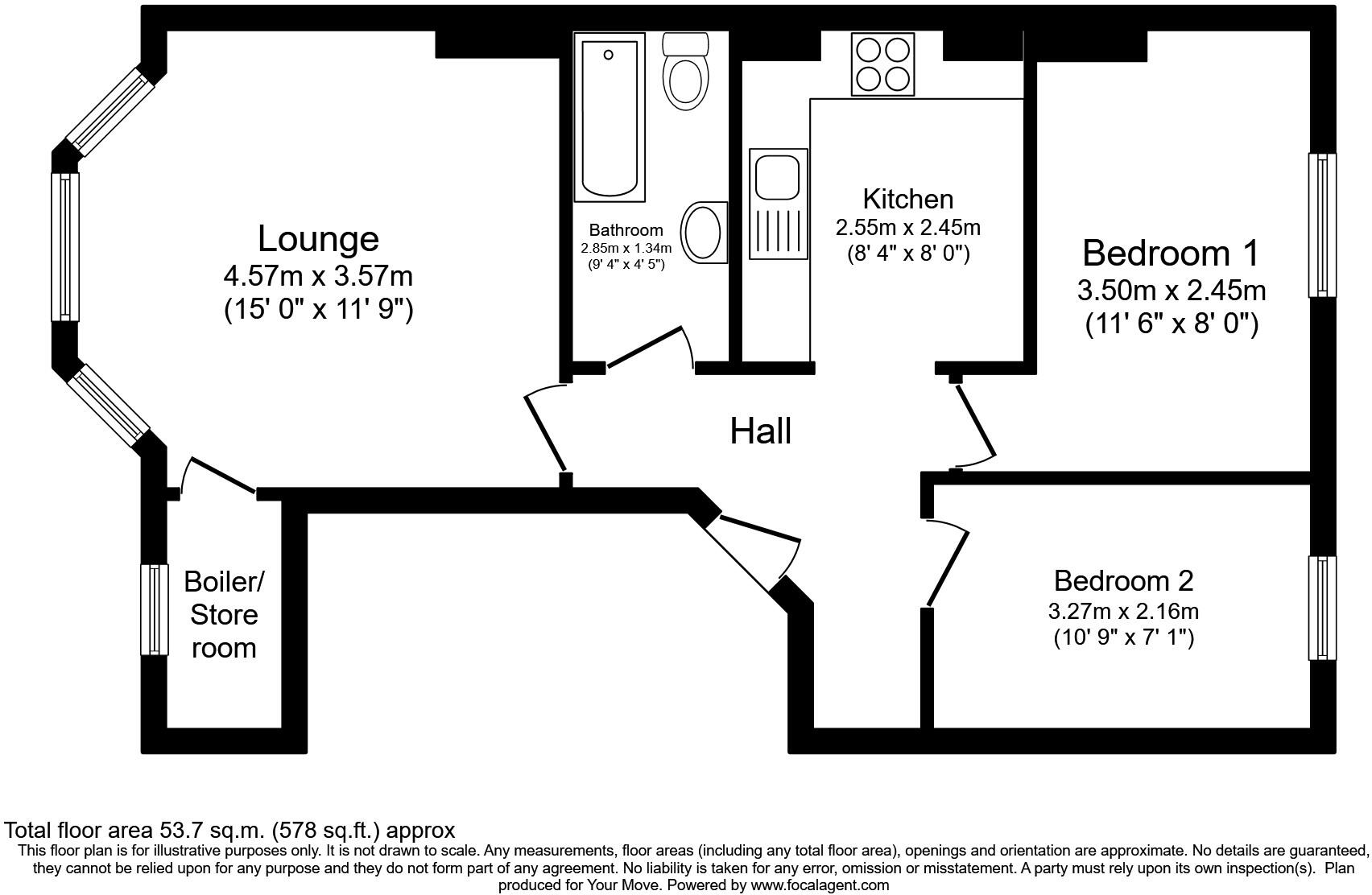 West Hill Road, St. Leonards-on-Sea, East Sussex, TN38 floorplan