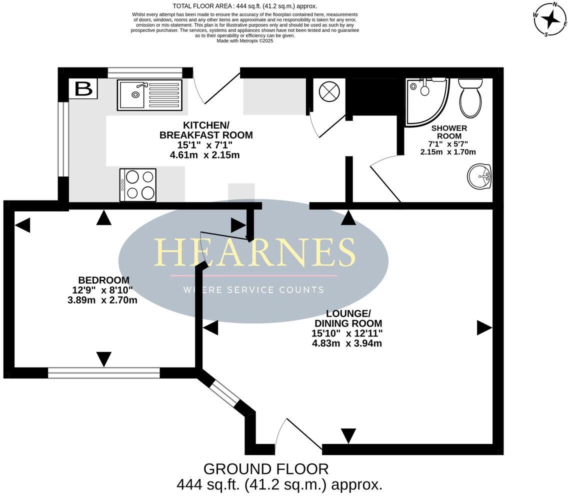 1 Balmoral Road, Poole, BH14 floorplan