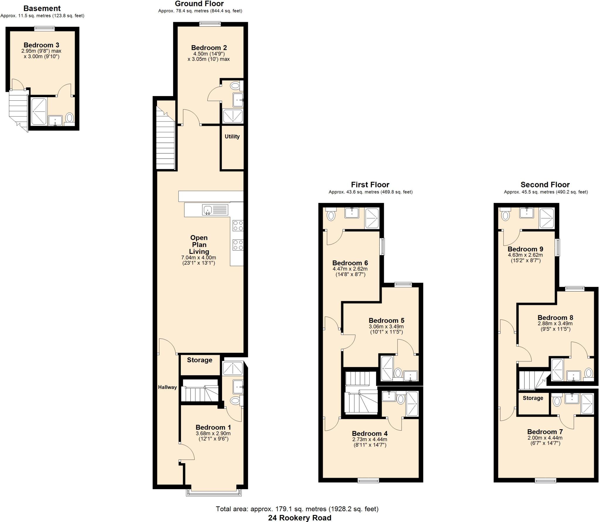 24, Rookery Road, Selly Oak, Birmingham floorplan
