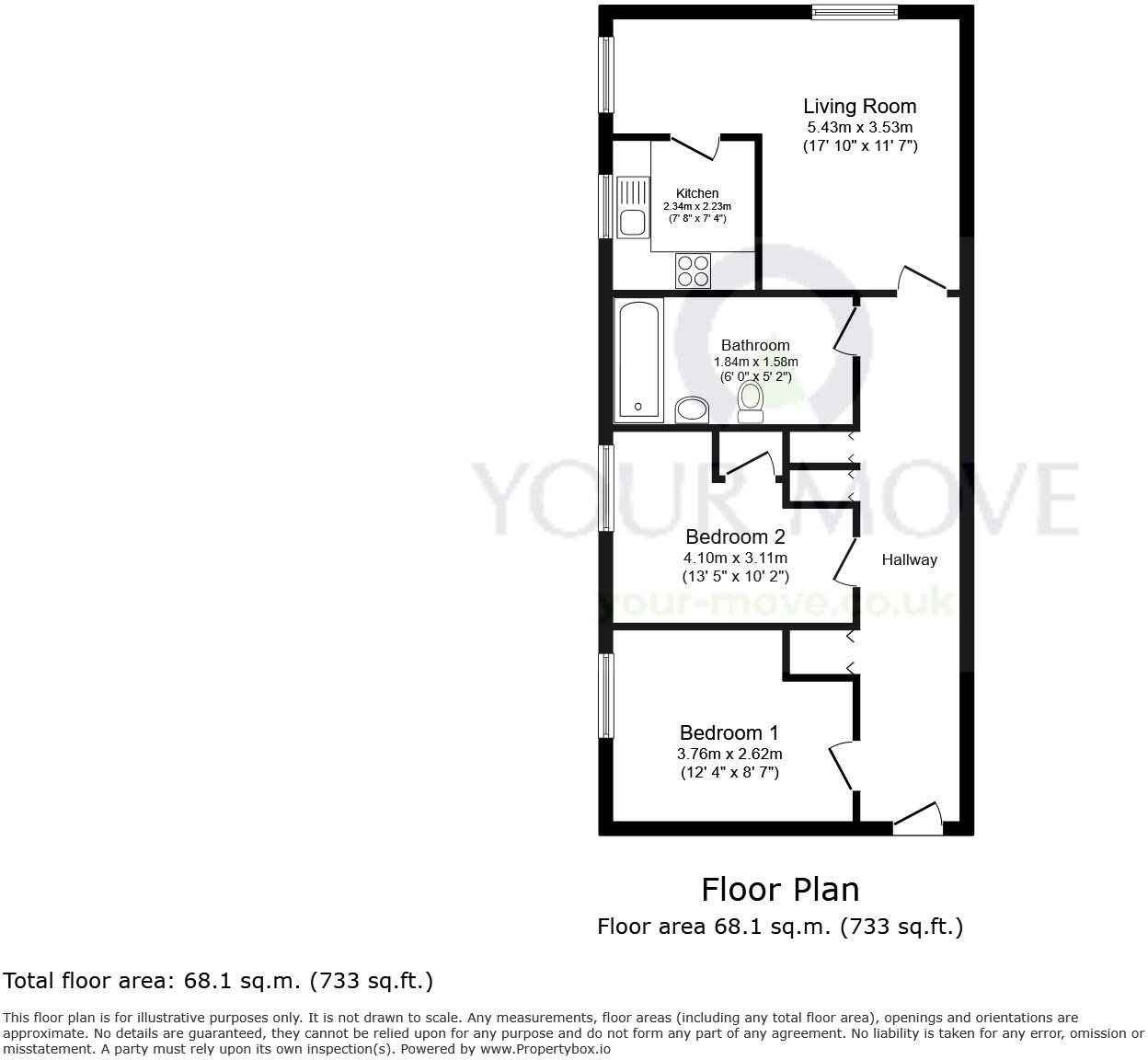 Stanley Road, Sutton, SM2 floorplan