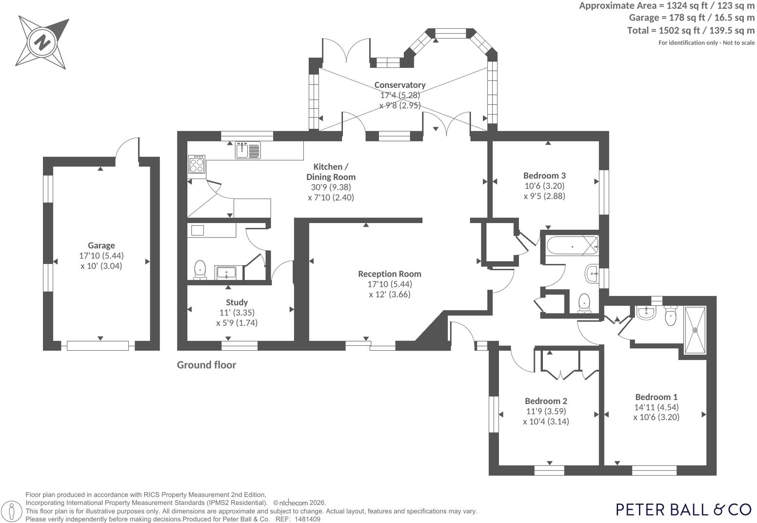 London Road, Charlton Kings, Cheltenham floorplan
