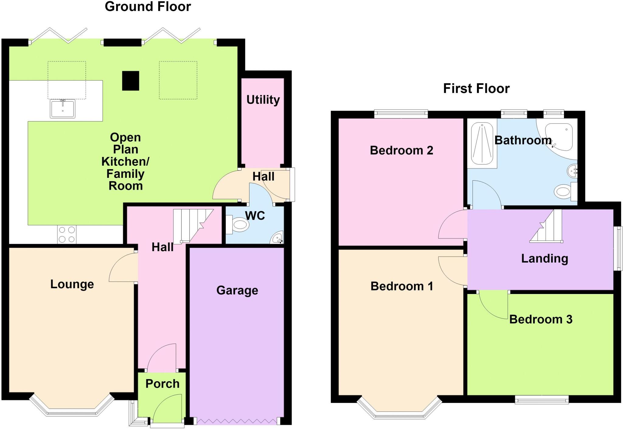 Kirkham Road, Heald Green, Cheadle floorplan