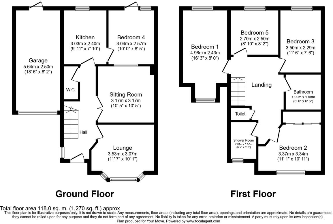 Nightingale Shott, Egham, Surrey, TW20 floorplan