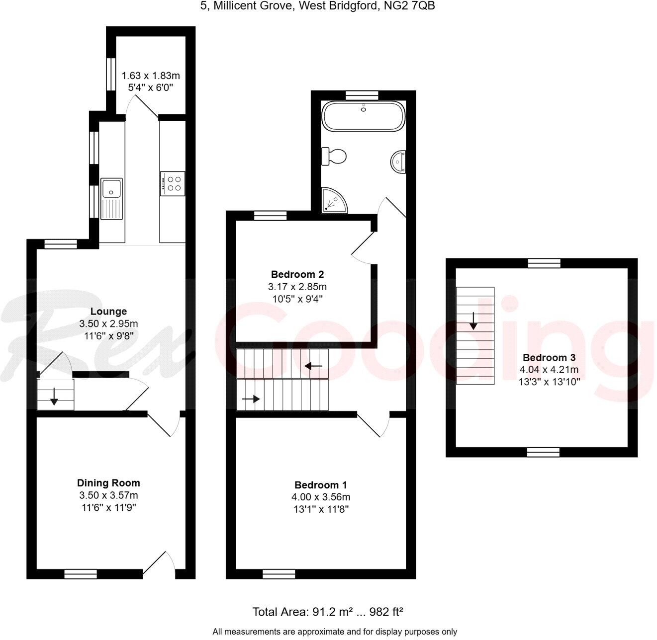 Millicent Grove, West Bridgford, Nottingham, Nottinghamshire, NG2 floorplan
