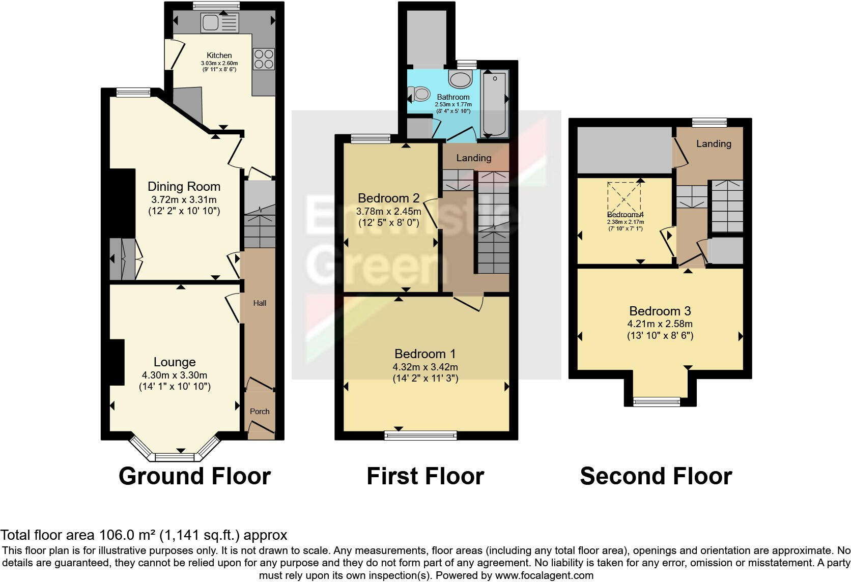 Redvers Street, Lancaster, Lancashire, LA1 floorplan