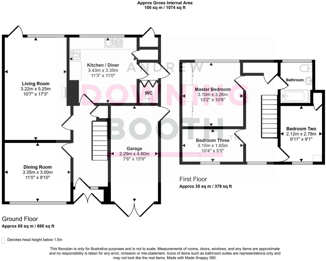 Ferrers Road, Yoxall - No Upward Chain floorplan