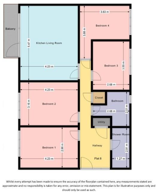 Willow Bank Court - Fallowfield - £180 PPPW floorplan