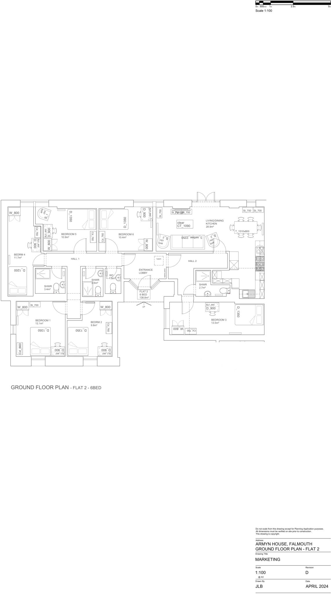 Flat 2, Armyn House, Bar Road TR11 4NN floorplan