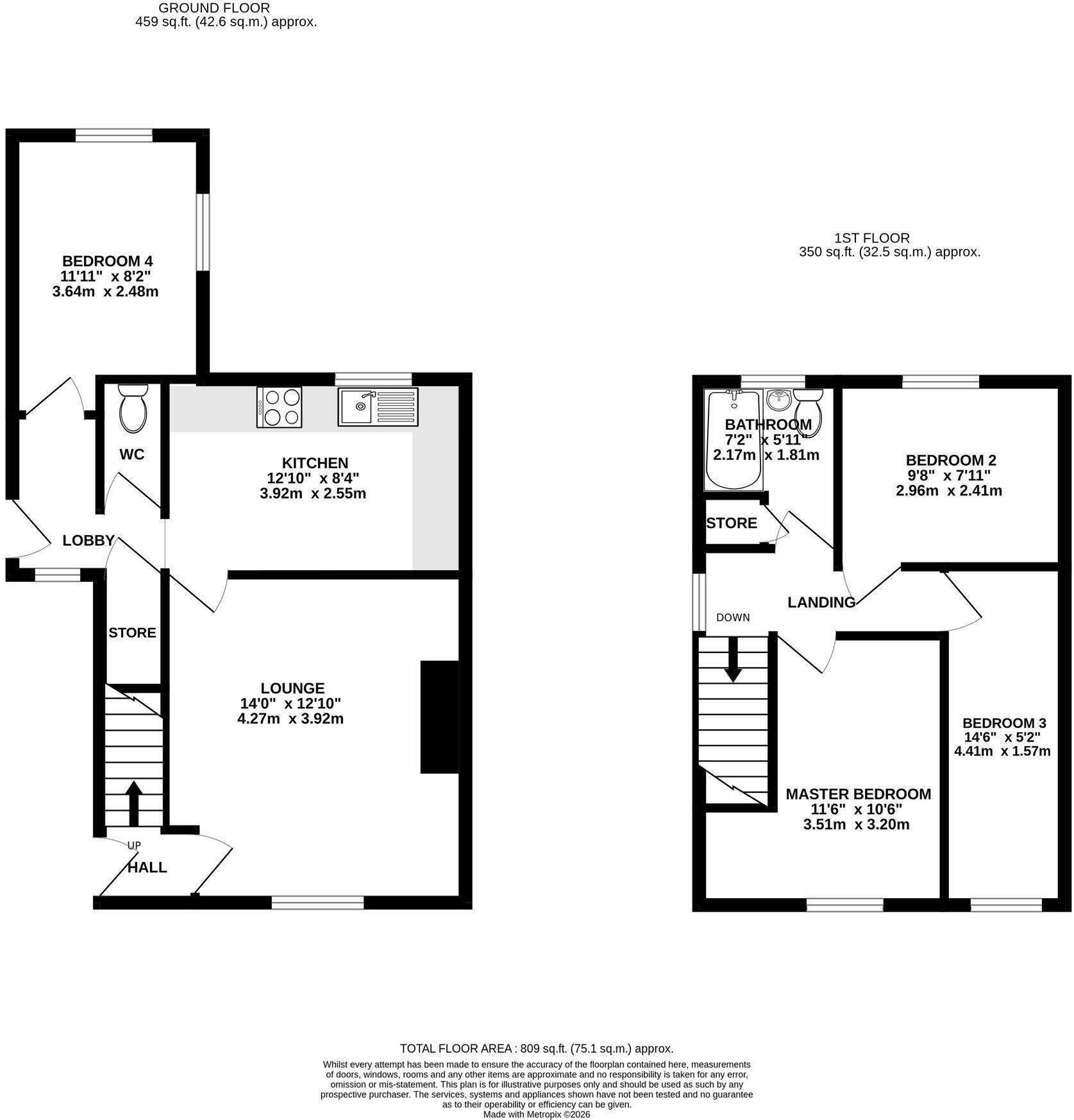 15 Acacia Avenue, Midway, Swadlincote, Derbyshire DE11 0HE floorplan