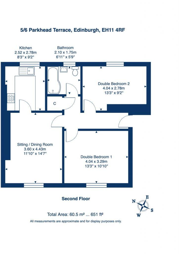 5/6 Parkhead Terrace, Edinburgh EH11 4RF floorplan