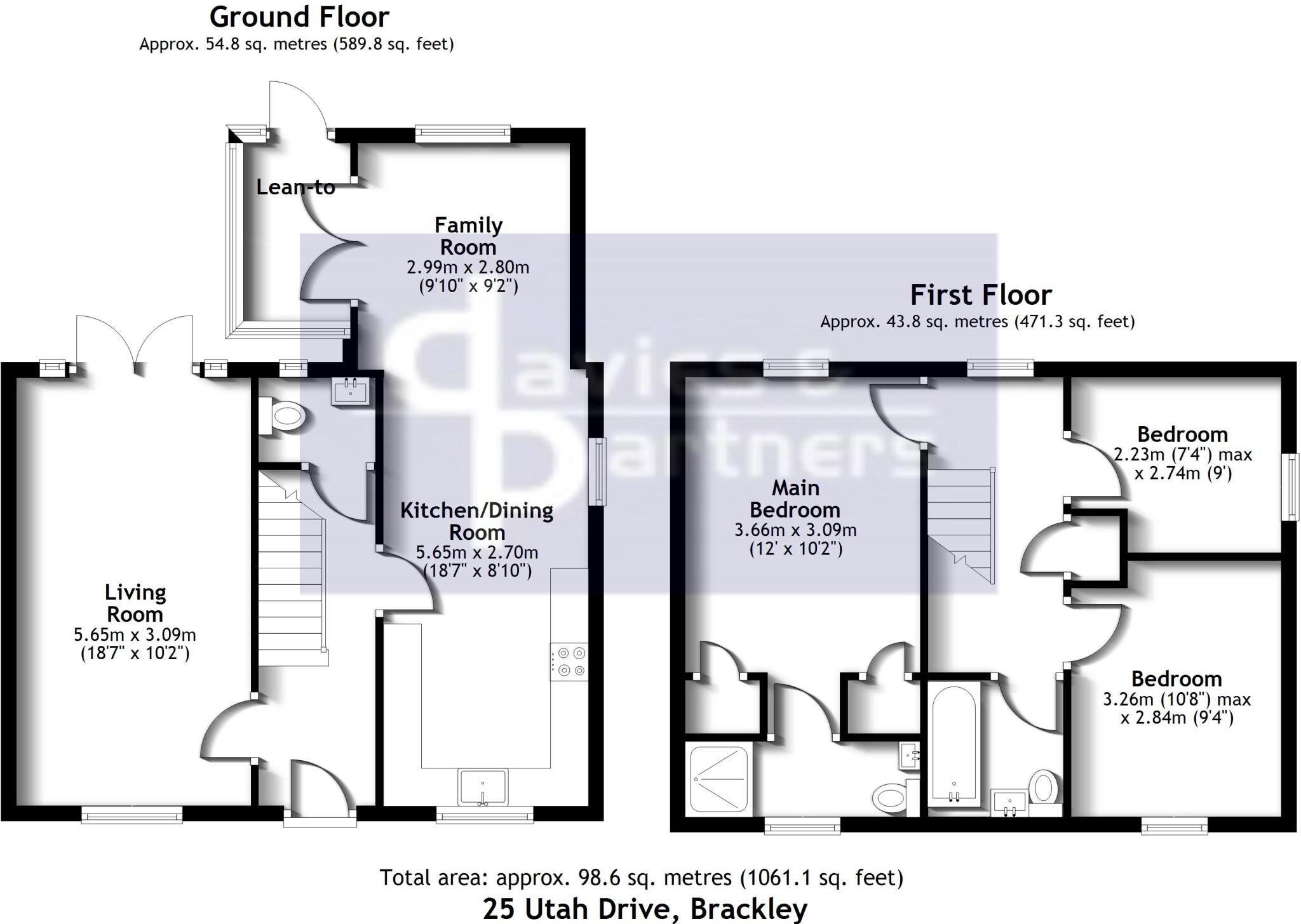 Utah Lane, Brackley floorplan