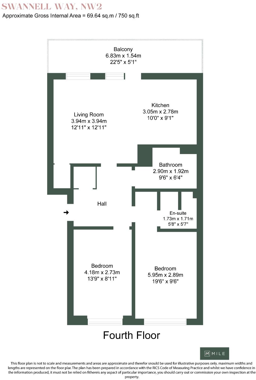 Swannell Way, London NW2 floorplan