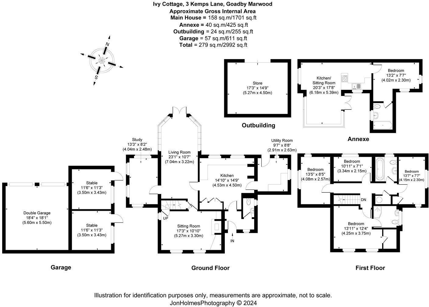 Ivy Cottage, Goadby Marwood floorplan