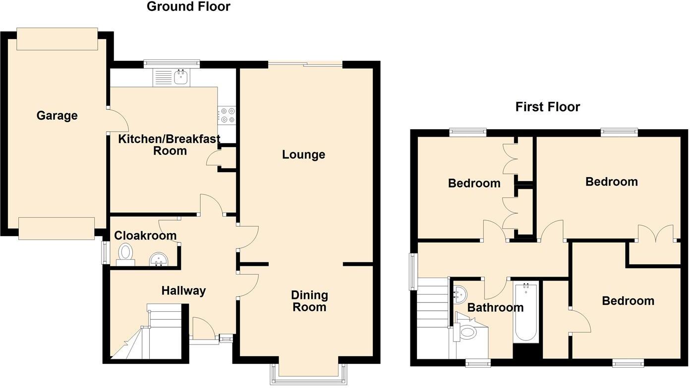 Heol Ffynnon Asa, Eglwysbach floorplan