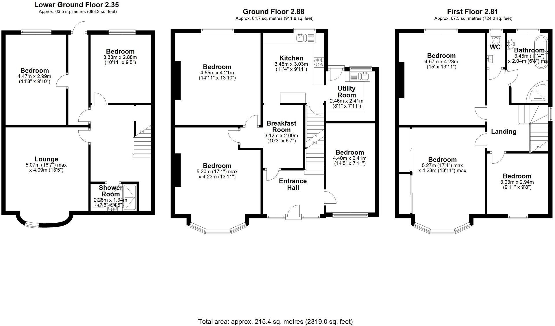 Harrington Drive, Lenton floorplan