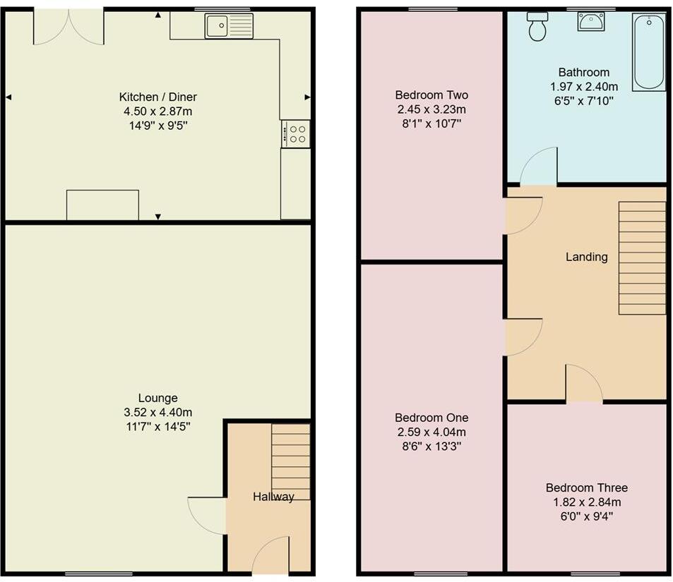 New Street, Stairfoot floorplan