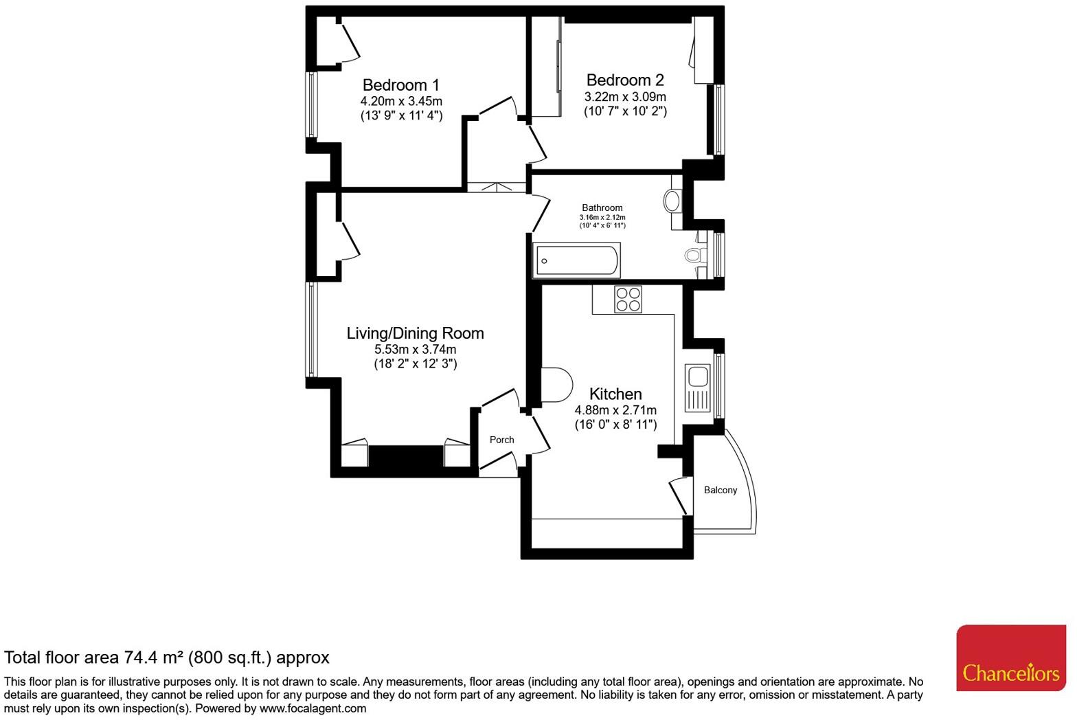 Petersham Road, Richmond, TW10 floorplan
