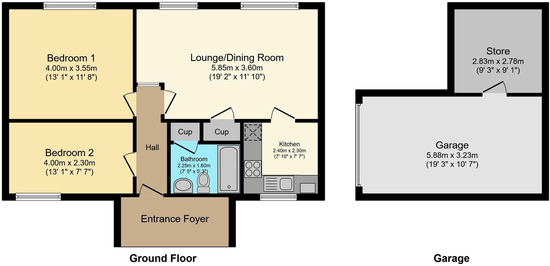 1 Sandford Court, Church Stretton, Shropshire floorplan