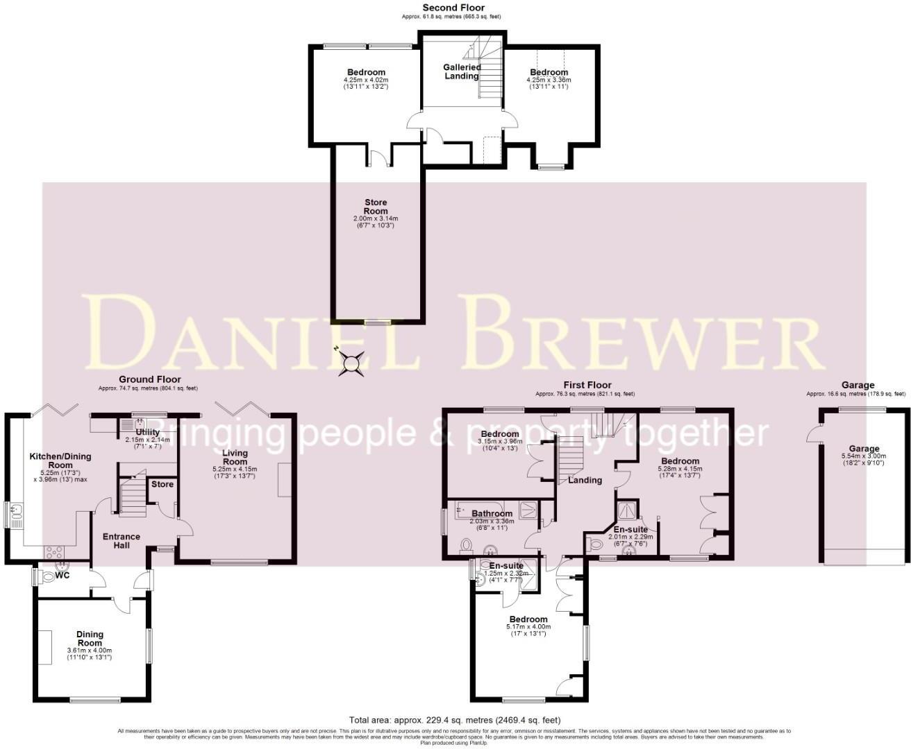 Pondfield, The Downs, Dunmow, Essex floorplan