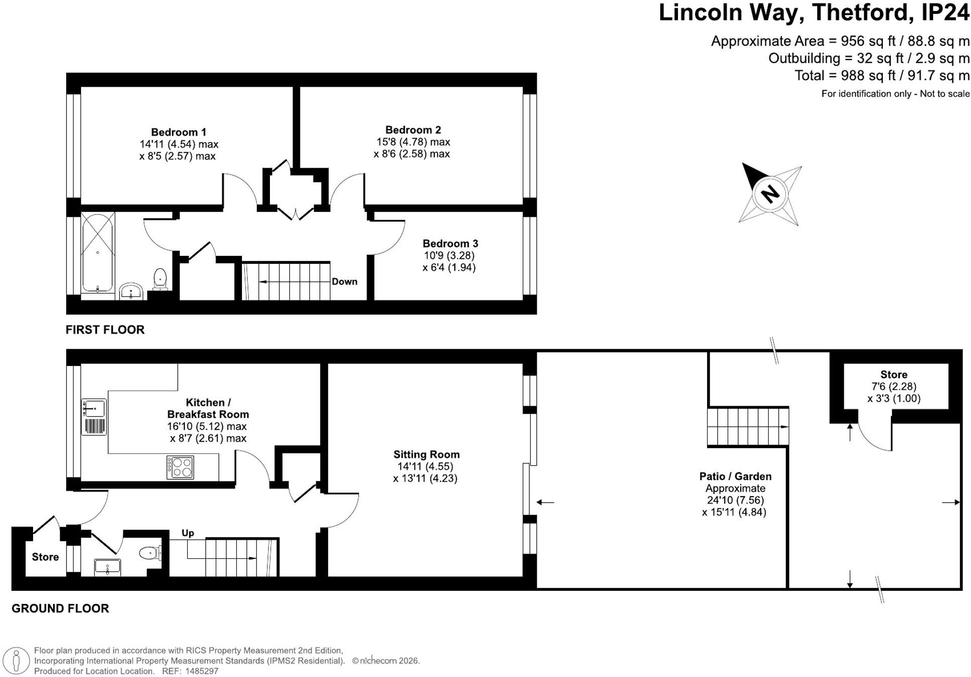 Lincoln Way, Thetford, IP24 floorplan